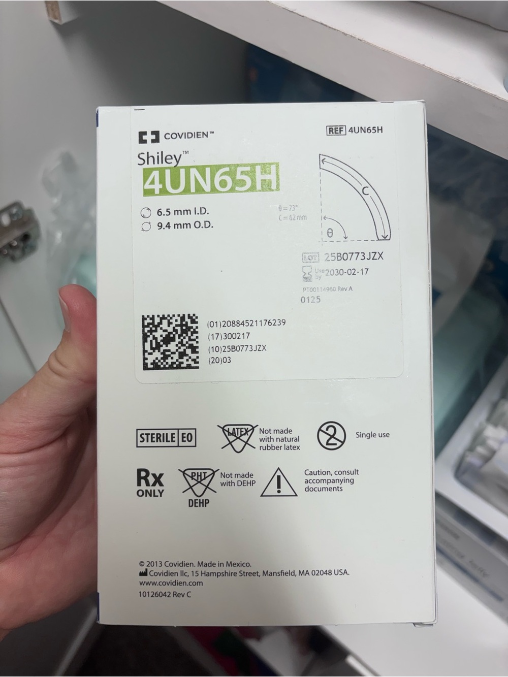 Lot of 2 Covidien Shiley 4UN65H Tracheostomy Tube